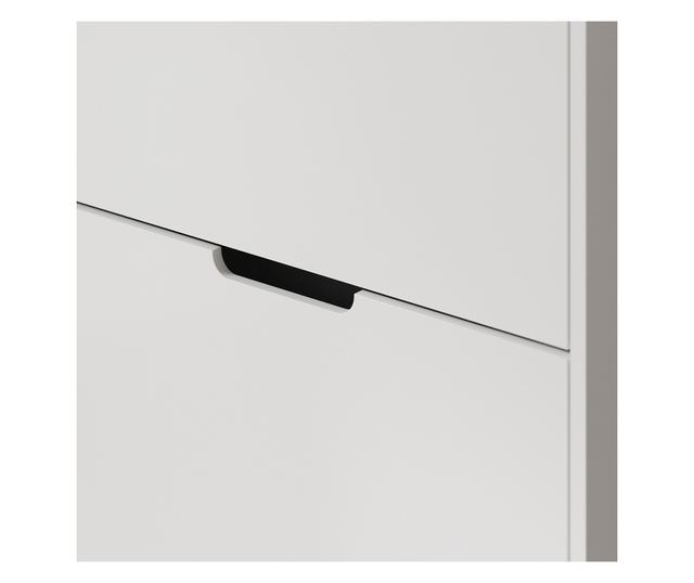 SoBuy bejárati szekrény, 3 ajtós, fehér-bambusz, könnyű összeszerelés