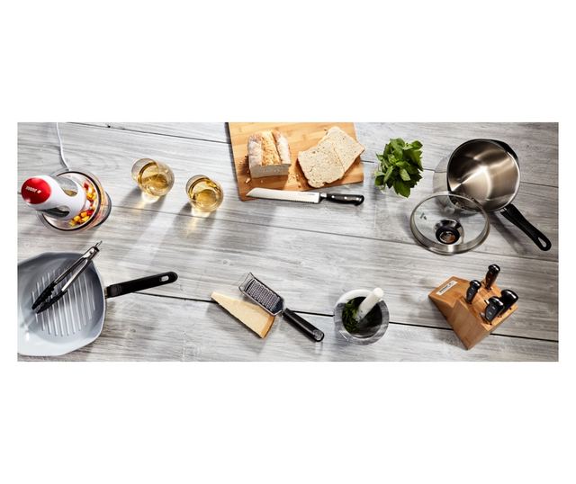 Judge Rozsdamentes Reszelő, 26x5,7x2 cm, Ezüst/Fekete