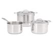 Judge Essentials 5 részes edénykészlet, rozsdamentes acél 18/10, 18/20/24 cm, ezüst