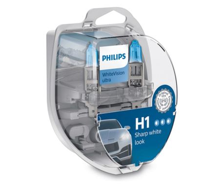 ΣΕΤ 2 ΛΑΜΠΤΗΡΕΣ ΑΥΤΟΚΙΝΗΤΟΥ H1 WHITEVISION ULTRA
