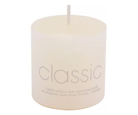 Decorative Paraffin Candle, Smokeless and Fragrance Free, 5 x 5 cm, 90 wicks 12h,