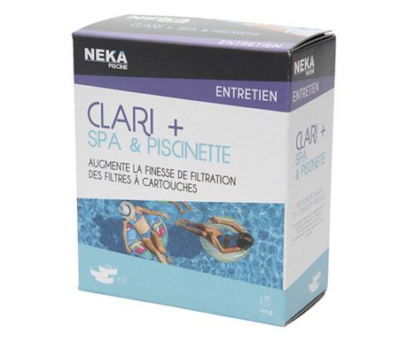 Clari+ SPA Sredstvo za bistrenje 12 tableta (10g svaka) za brzo filtriranje u SPA i bazenima