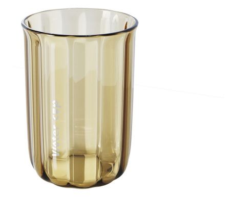 Čaša za ispiranje četkice za zube, 200 ml, 10,4 x 7,3 cm, Prozirno smeđa