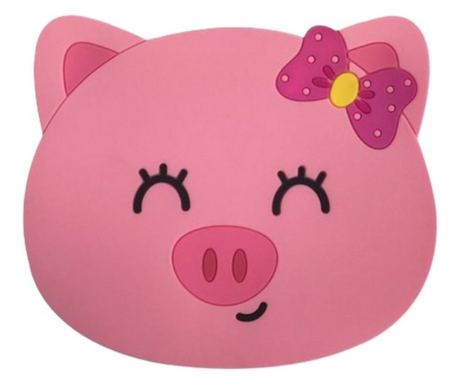 Podložak za čaše s medvjedićem, otporan na toplinu, PVC, 15,5x15,5 cm