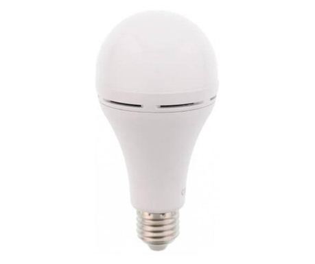 Λάμπα LED με Μπαταρία A60 E27 7W 230V Ψυχρό Φως