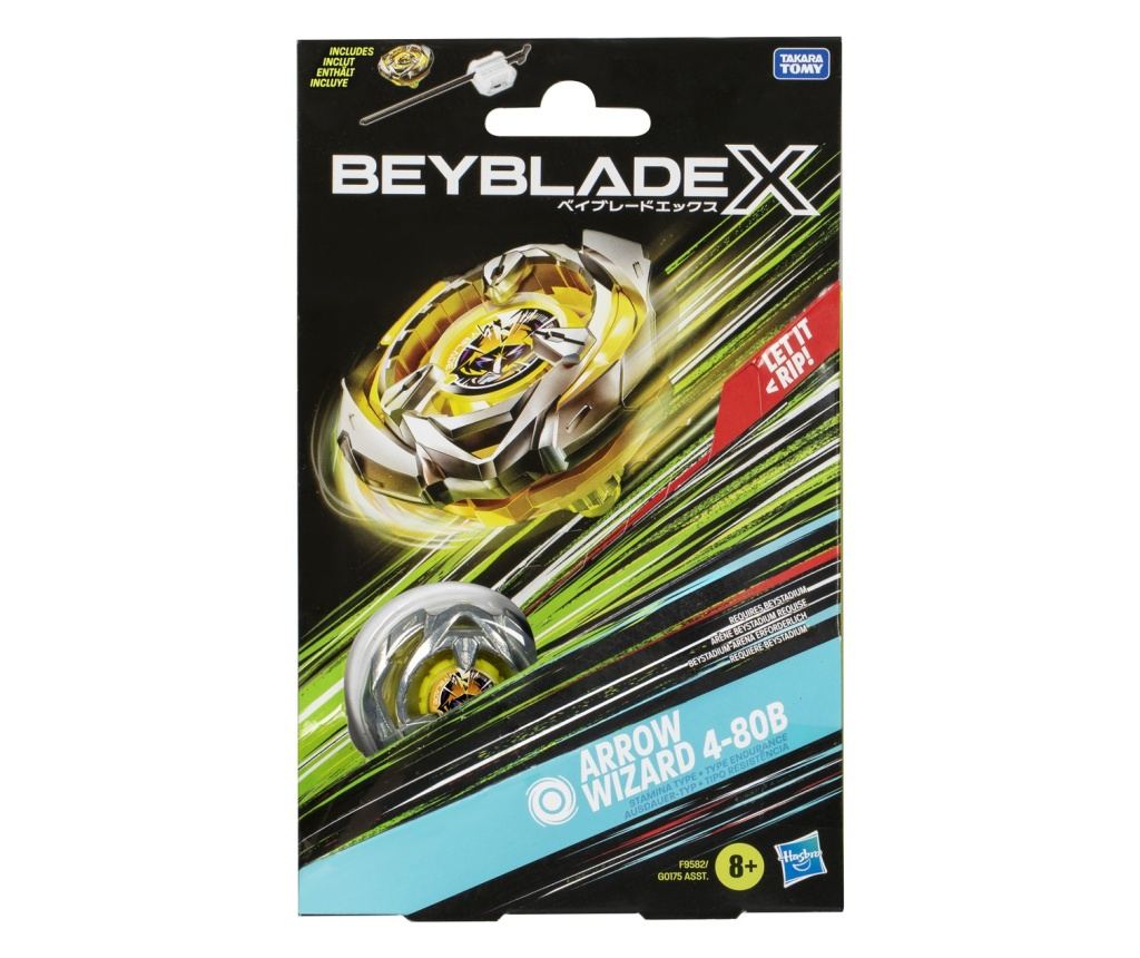 Beyblade X Let It Rip Set Launcher And Wheel Arrow Wizard 4-80b - Vivre