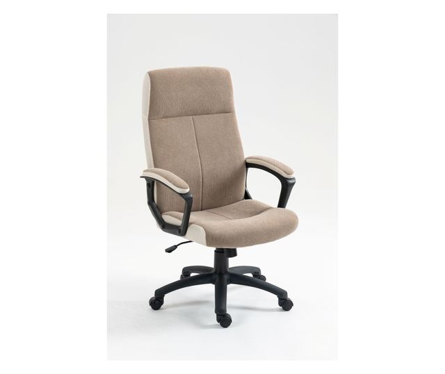 Kiwari Tin Irodai szék, magas háttámla, szövet felület, króm karfák párnákkal, pillangó mechanizmus zárral, nejlon talp és kerek