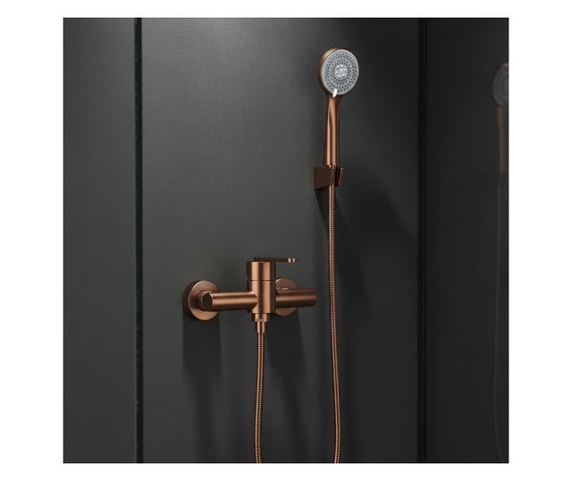 Zuhany csaptelep Rea Ontario Brusolt réz 10X13,4X8CM