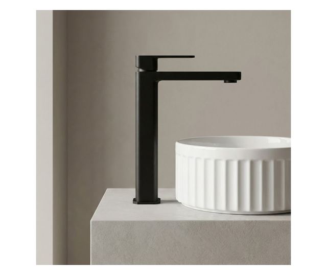 Mosdó csaptelep Rea Arlo high Fekete 15,8X4X29,5CM