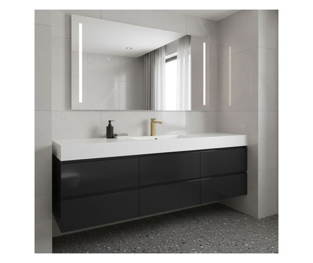 Mosdó csaptelep Rea Arlo low Brusolt arany 11,5X4X17CM