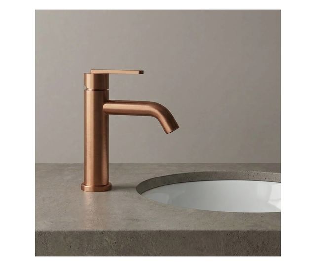 Mosdó csaptelep Rea Ontario Low Brusolt réz 11X4,5X17,5CM