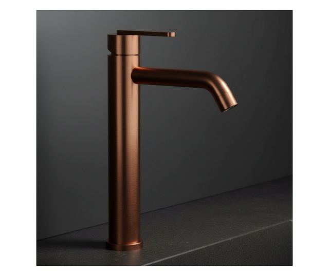 Mosdó csaptelep Rea Ontario High Brusolt réz 14,5X4,5X30CM