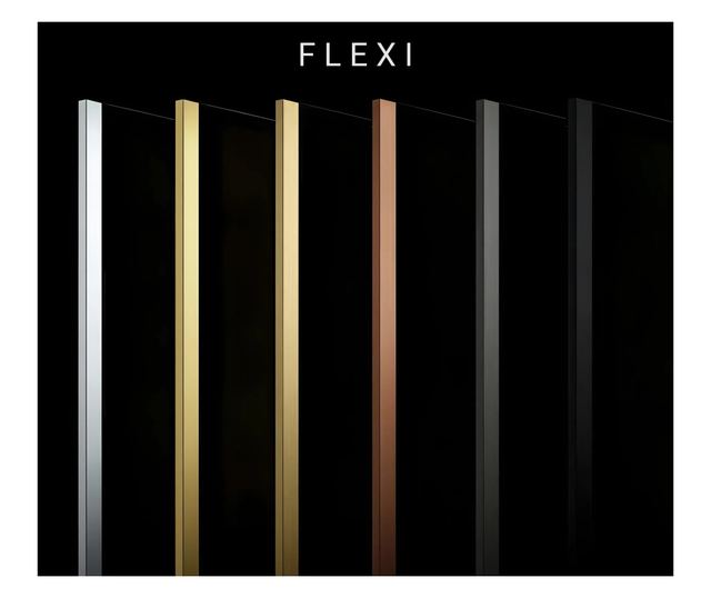 Zuhanyfal Rea Flexi Brown 140 Brusolt réz 120X140X195CM