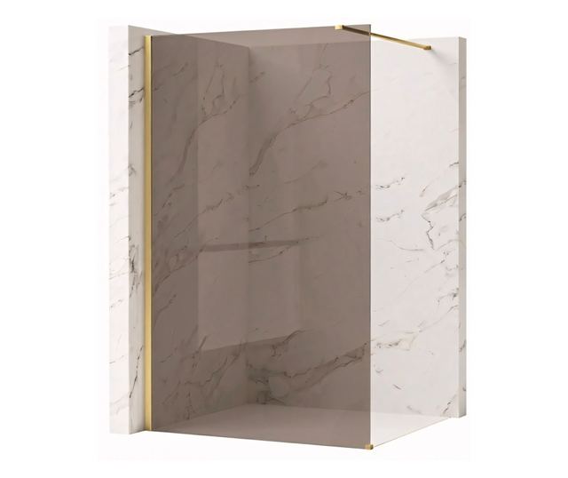 Zuhanyfal Rea Flexi brown 110 Brusolt arany 120X90X195CM