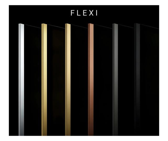 Zuhanyfal Rea Flexi brown 120 Brusolt arany 120X80X195CM