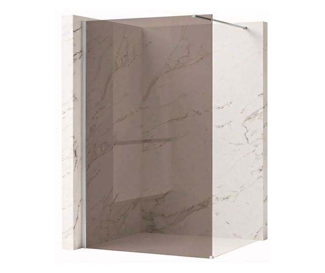 Zuhanyfal Rea Flexi brown 120 Krómozott 120X120X195CM