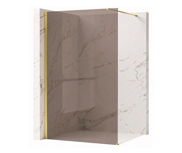 Zuhanyfal Rea Flexi Brown 90 Arany 120X90X195CM