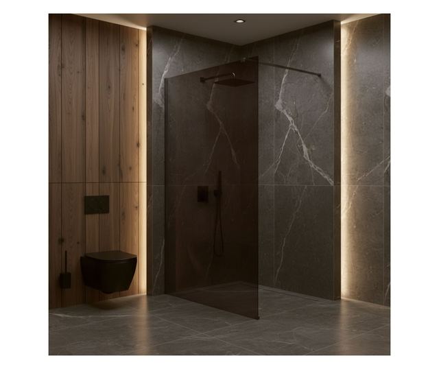 Zuhanyfal Rea Flexi Brown 100 Titán 120X100X195CM