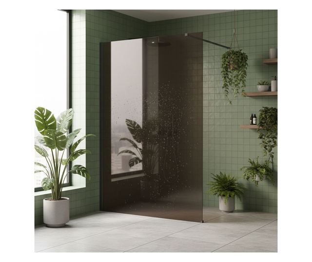 Zuhanyfal Rea Flexi Brown 130 Titán 120X130X195CM