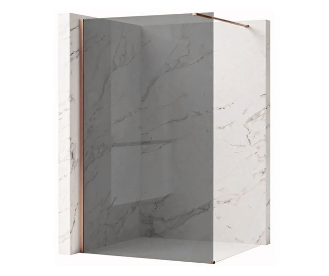 Zuhanyfal Rea Flexi 130 Brusolt réz 120X130X195CM