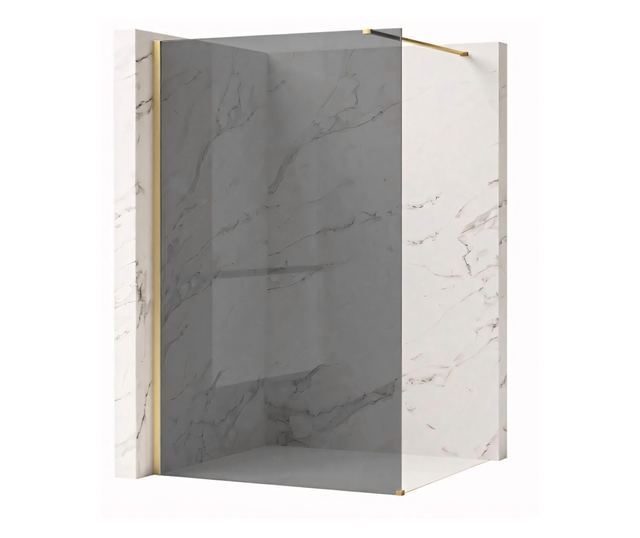 Zuhanyfal Rea Flexi Grey 120 Brusolt arany 120X120X195CM