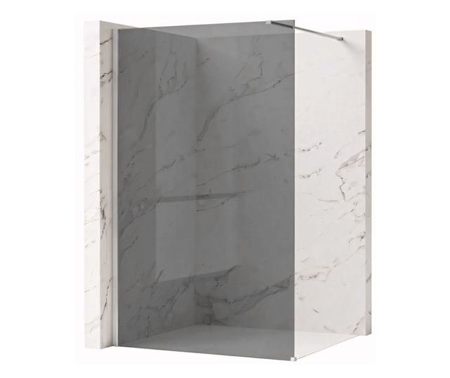 Zuhanyfal Rea Flexi Grey 100 Krómozott 120X100X195CM