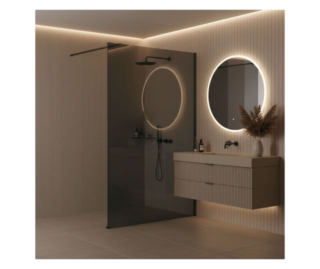 Zuhanyfal Rea Flexi Grey 100 Titán 120X100X195CM