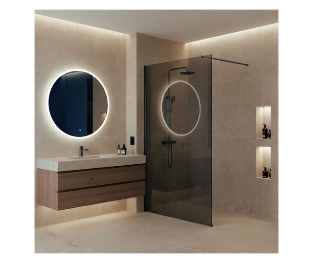 Zuhanyfal Rea Flexi Grey 110 Titán 120X110X195CM