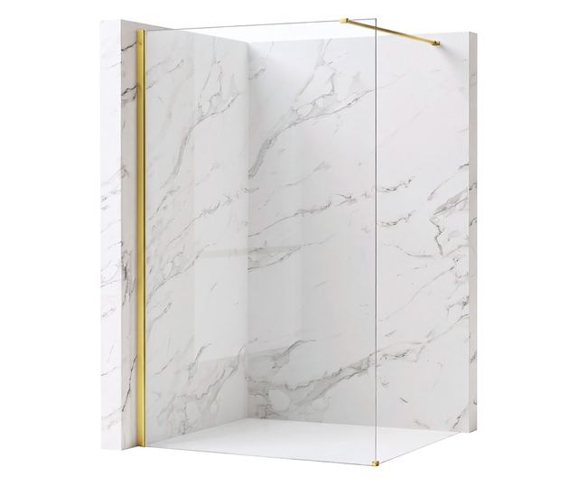 Zuhanyfal Rea Flexi Transparent 100 Arany 120X100X195CM