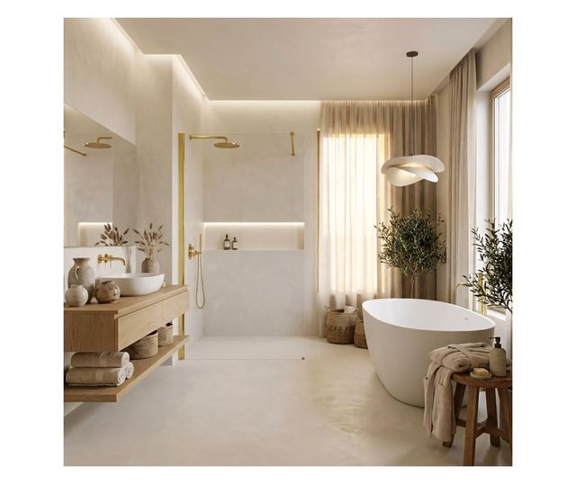 Zuhanyfal Rea Flexi Transparent 130 Arany 120X130X195CM