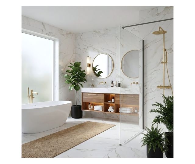 Zuhanyfal Rea Flexi Transparent 80 Titán 120X80X195CM