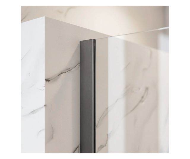 Zuhanyfal Rea Flexi Transparent 120 Titán 120X120X195CM