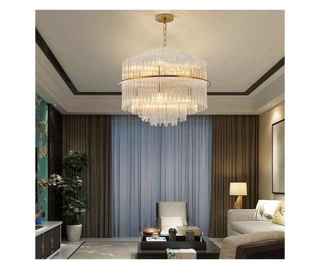 Függesztett mennyezeti lámpa Toolight APP1654-8CP Arany 70X70X55CM