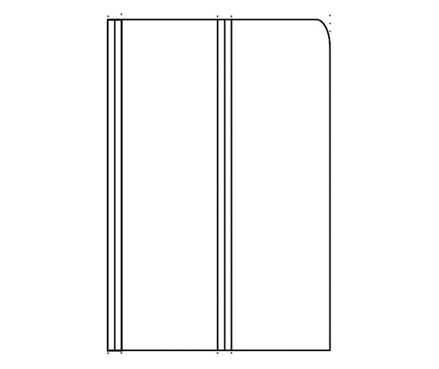 Paraván Rea Agat-2 100 Brusolt réz 0,5X100X140CM