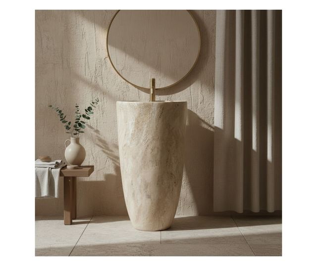 Szabadon álló mosdó Rea Anya Savana Matt Bézs 45X45X84CM