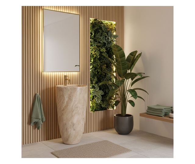 Szabadon álló mosdó Rea Anya Savana Matt Bézs 45X45X84CM