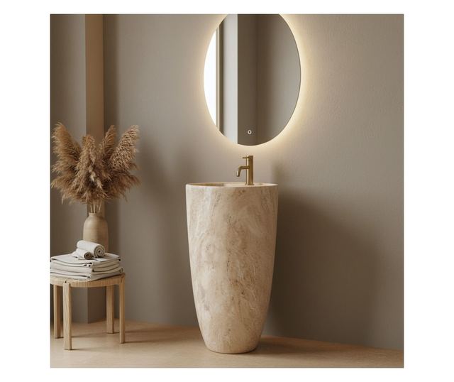 Szabadon álló mosdó Rea Anya Savana Matt Bézs 45X45X84CM