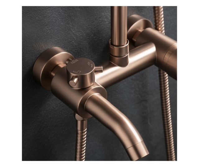 Zuhanyszett Rea Luis Brusolt réz 20X34,5X102CM