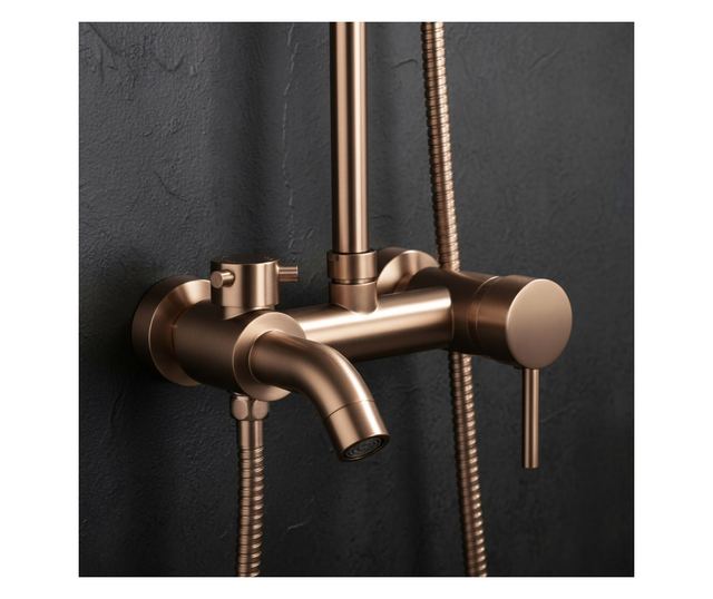 Zuhanyszett Rea Luis Brusolt réz 20X34,5X102CM