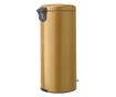 Brabantia NewIcon pedálos hulladékgyűjtő szagmentesen záródó Soft-Close fedél, műanyag tartály, 30L - G méret, acél, meleg tónus