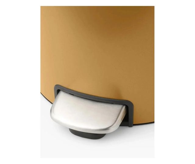 Brabantia NewIcon pedálos hulladékgyűjtő szagmentesen záródó Soft-Close fedél, műanyag tartály, 30L - G méret, acél, meleg tónus