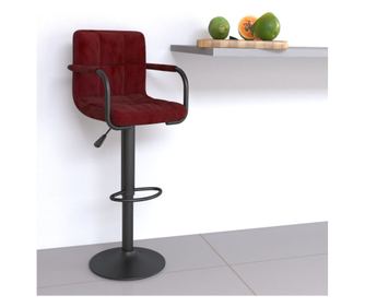 Bar stol, vino rdeča, žamet