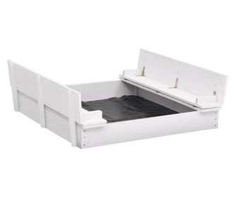 Αμμοδόχος, λευκή, 95 x 90 x 15 εκ., ξύλο ελάτης