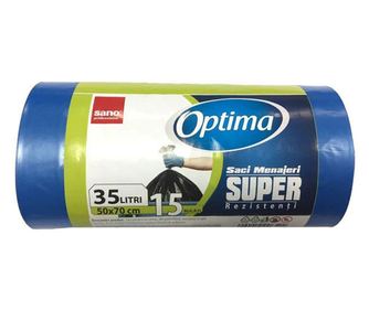 Saci menajeri Sano Optima Super 35L, 15buc albastri