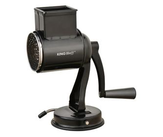 Kinghoff KH 1951 kézi reszelő 5 cserélhető tartozékkal, rozsdamentes acél, fekete