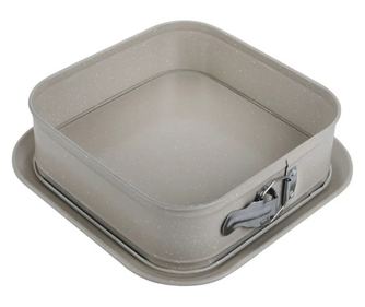 Форма за печене с падащо дъно Kinghoff KH 1977, 27.5 см, Мраморно покритие, Бежов