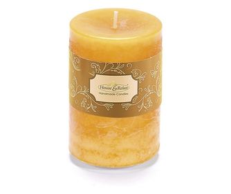 Illatosított gyertya Narancs Ø6,7cmx9,5M, 46 óra égési idő