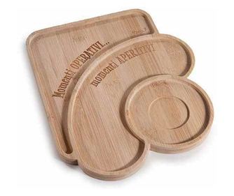 Σετ 2 Ξύλινες Πιατέλες Σερβιρίσματος - 29 x 25 εκ.