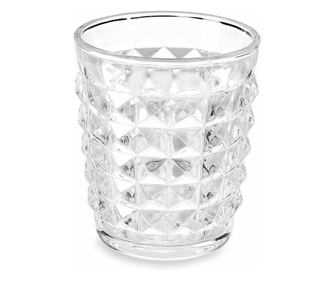 6 db-os üveg pohár készlet, 8,5 cm átmérő x 10 cm magasság, 250 ml