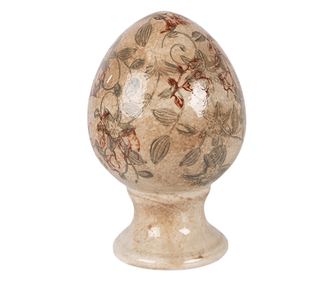 Dekoratív váza barna zöld Ø9x14 cm